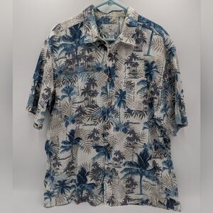 Groovy Bay Jamaica Men's Button Down Shirt Vacation Palm XL Tropical Beachwear